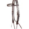Martin Saddlery Rawhide Laced Brow Headstall -Marys Tack and Feed Store rawhide laced brow hs chocolate hero HB82SL martin saddlery 46610.1669578662