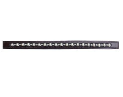 Red Barn Pearl & Crystal Browband -Marys Tack and Feed Store rb pearl crystal browband brown KL select 94904.1716333446