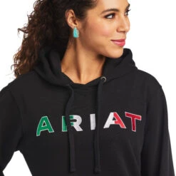 Ariat REAL Mexico Hoodie -Marys Tack and Feed Store real mexico hoodie black logo 10038930 ariat 86841.1636499004