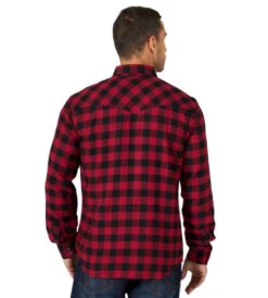 Men's Wrangler Retro Red Buffalo Plaid Shirt -Marys Tack and Feed Store retro buffalo plaid ls red back 112318785 wrangler 92161.1663012402