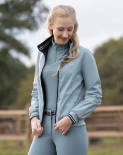 HKM Reverse Blouson Jacket 10 HKM Reverse Blouson Jacket -Marys Tack and Feed Store reverse blouson jacket dark blue sage rider 13135 6955 hkm 15731.1651779807