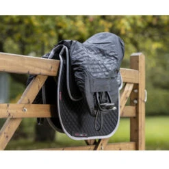 LeMieux Waterproof Ride On AP/CC & Dressage Saddle Covers -Marys Tack and Feed Store ride on drsg saddle cover black lifestyle 5381 lemieux 71249.1636829692
