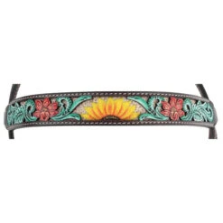 Circle Y Rising Sunflower Brow Headstall -Marys Tack and Feed Store rising sunflower brow hs brown multicolor front brow 1002 10 SC circle y 71705.1613178619
