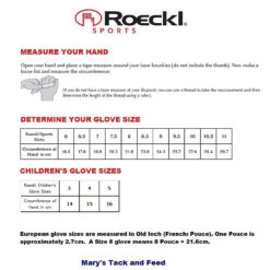 Roeckl Sports Roeckl Millero Gloves -Marys Tack and Feed Store roeckl glove measure guide 75782.1732227302