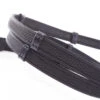 Kavalkade Rolled Rubberized Reins With Stops -Marys Tack and Feed Store rolled ruberized reins stops black grip 223 12 black kavalkade 38728.1680906189