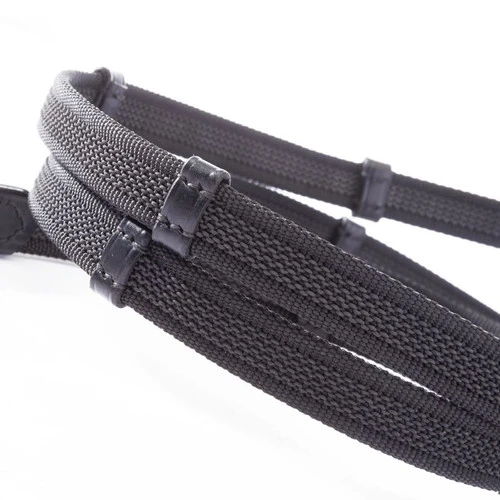 Kavalkade Rolled Rubberized Reins With Stops 3 Kavalkade Rolled Rubberized Reins With Stops