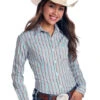 Panhandle RS Aqua Brown Stripe Shirt 1 Panhandle RS Aqua Brown Stripe Shirt -Marys Tack and Feed Store rough stock stripe shirt brown R4B4046 panhandle 77711.1591653725