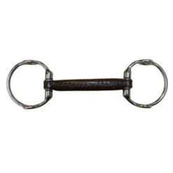 Jump'in Round Leather Eggbutt Gag