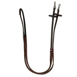 DziaSport Rubber Reins With Clips -Marys Tack and Feed Store rubber reins clips brown dzia sport 34728.1733448938