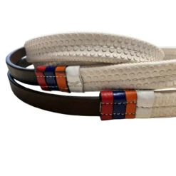 DziaSport Rubber Reins With Clips -Marys Tack and Feed Store rubber reins clips white side dzia sport 27392.1733448938