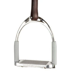 MDC S Flex Stirrups -Marys Tack and Feed Store s flex stirrup silver on leather mdc 37575.1719860138