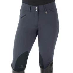 Romfh Sarafina Euro Breeches Knee Patch -Marys Tack and Feed Store sarafina euro kp pewter 1 468455 romfh 46760.1653609440