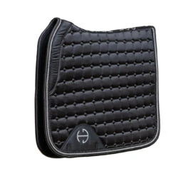 Halter Ego Satin Classic Dressage Pad -Marys Tack and Feed Store satin classic drsg pad ebony hero SATIN CLASSIC PAD halter ego 17567.1740698446