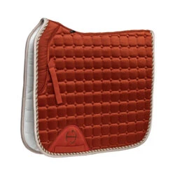 Halter Ego Satin Classic Dressage Pad -Marys Tack and Feed Store satin classic drsg pad rust hero SATIN CLASSIC PAD halter ego 58362.1740701023