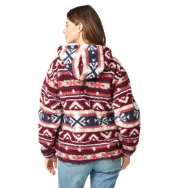 Wrangler Sherpa Print Hoodie 9 Wrangler Sherpa Print Hoodie -Marys Tack and Feed Store sherpa print hoodie burgundy back 112321245 wrangler 45128.1665621327