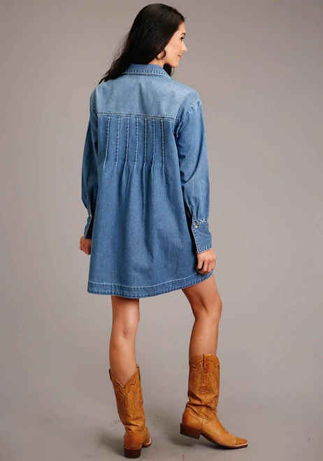 Stetson Denim Shirt Style Dress 5 Stetson Denim Shirt Style Dress - Image 3