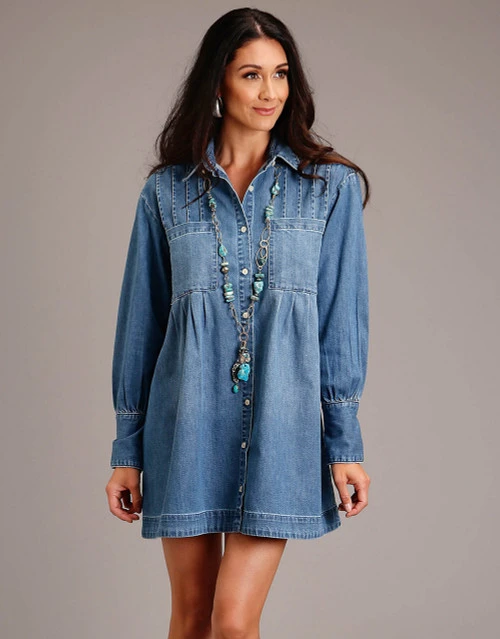 Stetson Denim Shirt Style Dress 4 Stetson Denim Shirt Style Dress - Image 2