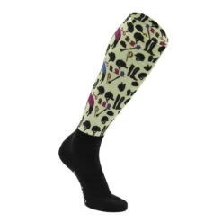 Equine Couture Horse Prints Boot Socks -Marys Tack and Feed Store show day socks front 110921 equine couture 23543.1725039026
