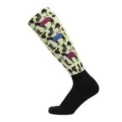 Equine Couture Horse Prints Boot Socks -Marys Tack and Feed Store show day socks side 110921 equine couture 11267.1725039026