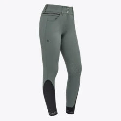 Cavalleria Toscana Silicone Logo Breeches Knee Grip -Marys Tack and Feed Store silicone print ct breeches green side PAD175 JE010 5F00 cavalleria toscana 01197.1659818473