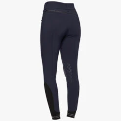 Cavalleria Toscana Silicone Logo Breeches Knee Grip -Marys Tack and Feed Store silicone print ct breeches navy back PAD175 JE010 7E00 cavalleria toscana 53455.1659819220