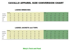 Cavallo Elexa Quilted Vest -Marys Tack and Feed Store size chart cavallo apparel 67128.1668280260