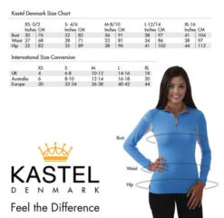 Kastel Denmark 1/4 Zip Sun Shirt - Solid Colors -Marys Tack and Feed Store size chart kastel denmark 75316.1615924671