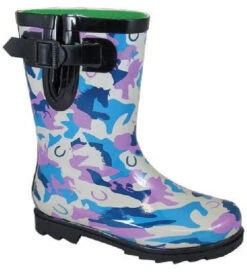 Kids Smoky Mountain Rubber Rain Boots 9 Kids Smoky Mountain Rubber Rain Boots -Marys Tack and Feed Store smoky mtn kids boot horses blu purple 41436.1661200090