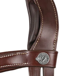 Signature By Antarès Sport Flash Bridle -Marys Tack and Feed Store sport flash noseband bridle brown detail SIGOBSP BRD1 antares 88754.1744482131
