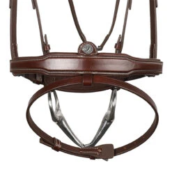 Signature By Antarès Sport Flash Bridle -Marys Tack and Feed Store sport flash noseband bridle brown noseband detail SIGOBSP BRD1 antares 01045.1744482131