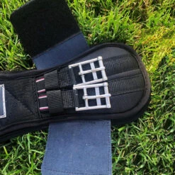 Majyk Equipe Ergonomics Spur Saver Dressage Girth -Marys Tack and Feed Store spursafe biofoam girth black buckles ERG030 24 majyk 55861.1743001960