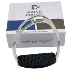 Majyk Equipe Aluminum Stability Stirrups -Marys Tack and Feed Store stability stirrups silver ERG019 SL majyk 17082.1743204084