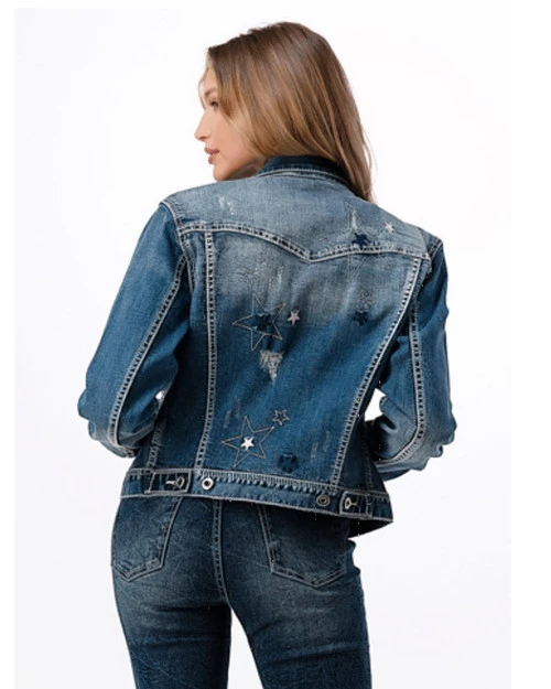 Grace In LA Star Denim Jacket 4 Grace In LA Star Denim Jacket - Image 2