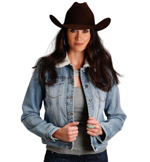 Stetson Ladies Sherpa Denim Jacket 3 Stetson Ladies Sherpa Denim Jacket