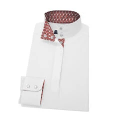 Essex Classics Talent Yarn Shirt Straight Collar -Marys Tack and Feed Store straight collar LS horses coral 24W2 essex 26034.1660258698