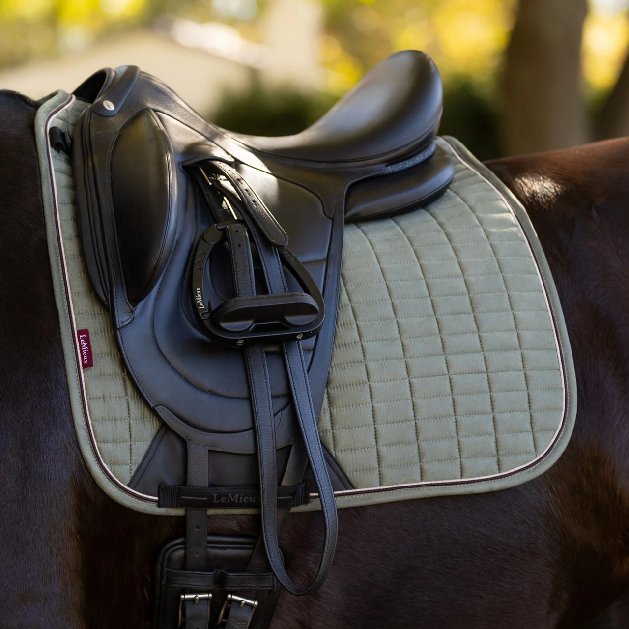 LeMieux Suede Dressage Square Pad AW25 6 LeMieux Suede Dressage Square Pad AW25 - Image 4