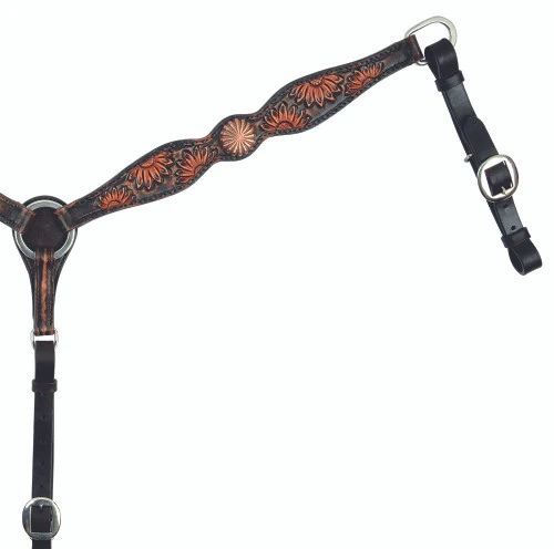 Circle Y Sunflower Breast Collar 3 Circle Y Sunflower Breast Collar