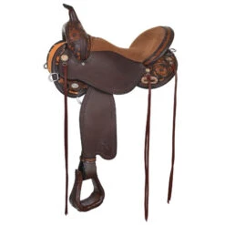 Circle Y Sunflower Flex2 Apache Seat Trail Saddle 1682 -Marys Tack and Feed Store sunflower trail flex2 brown side 1682 circle y 36496.1640293746