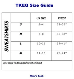 TKEQ Hunter Land Sweatshirt -Marys Tack and Feed Store sweatshirts size guide tkeq 48989.1653250864
