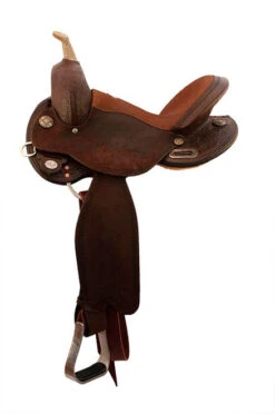 Circle Y KK Swift Barrel Saddle 1522 -Marys Tack and Feed Store swift barrel saddle left thumbnail 1522 circle y 60847.1572395817