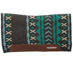 Weaver Leather Synergy Mojave Flex Contour Performance Fleece Pad -Marys Tack and Feed Store synergy flex contour mojave charcoal turquoise 36002 6162 341 weaver 07632.1679506679