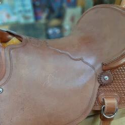 McCall McLite Wade Saddle -Marys Tack and Feed Store tag mclite wade natural round basket seat mccall 98331.1580334938