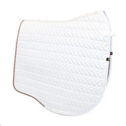 Toklat Tango Chevron Dressage Pad -Marys Tack and Feed Store tango chevron drsg white 25 0933 WH toklat 44751.1677368811