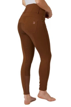 Horze Tara High Waist Full Seat Breeches -Marys Tack and Feed Store tara high waist fs bison brown side 36091 BDBR horze 80114.1652472455