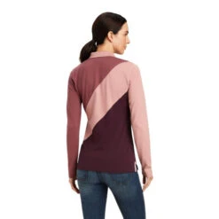 Ariat Taryn Polo Long Sleeve -Marys Tack and Feed Store taryn polo ls ginger mulberry back 10041357 ariat 28187.1661217649
