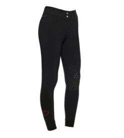 Cavalleria Toscana Team Red Stripe High Waist Breeches -Marys Tack and Feed Store team red stripe hi waist light black side PAD162 JE010 9999 CT 86179.1640812843