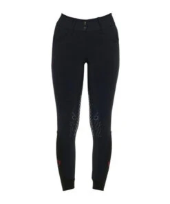 Cavalleria Toscana Team Red Stripe High Waist Breeches -Marys Tack and Feed Store team red stripe hi waist navy front PAD162 JE010 7001 ct 57006.1640812827