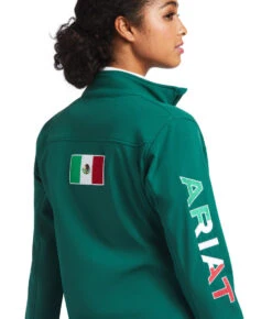 Ariat Team Softshell Mexico Jacket -Marys Tack and Feed Store team softshell mexico verde flag 10039460 ariat 01678.1673560136