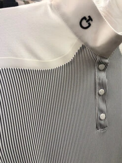 Cavalleria Toscana Tech Piqué Polo Short Sleeve 11 Cavalleria Toscana Tech Piqué Polo Short Sleeve -Marys Tack and Feed Store tech pique polo SS blk wht shoulder POD351 PA005 CT 56744.1688778935