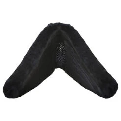 ThinLine Trifecta Half Pad With Sheepskin Rolls -Marys Tack and Feed Store trifecta with rolls half pad black front 7416 B thinline 64542.1626814625